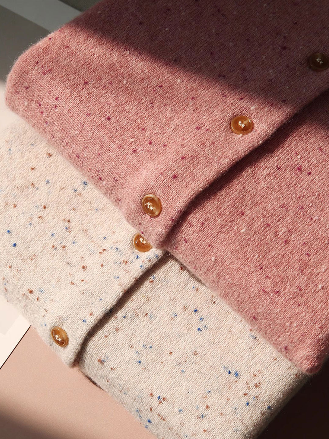 Grace Classic Crew Neck Solid Color Knitted Cardigan